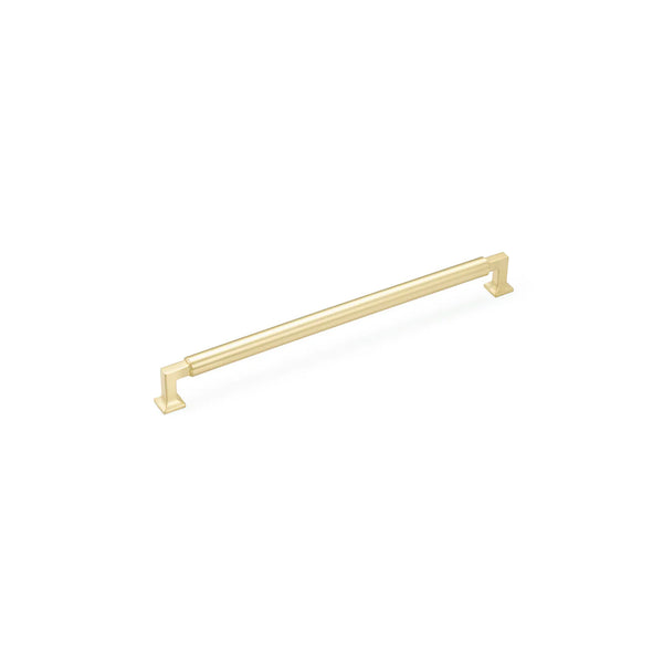 Haniburton Appliance Pull, Satin Brass, 12'' cc 482-SB