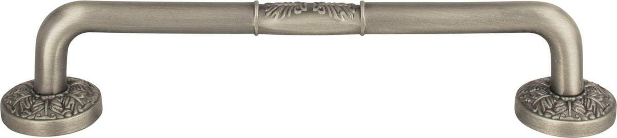 Hammered Medallion Pull 5'' cc Pewter 277-P