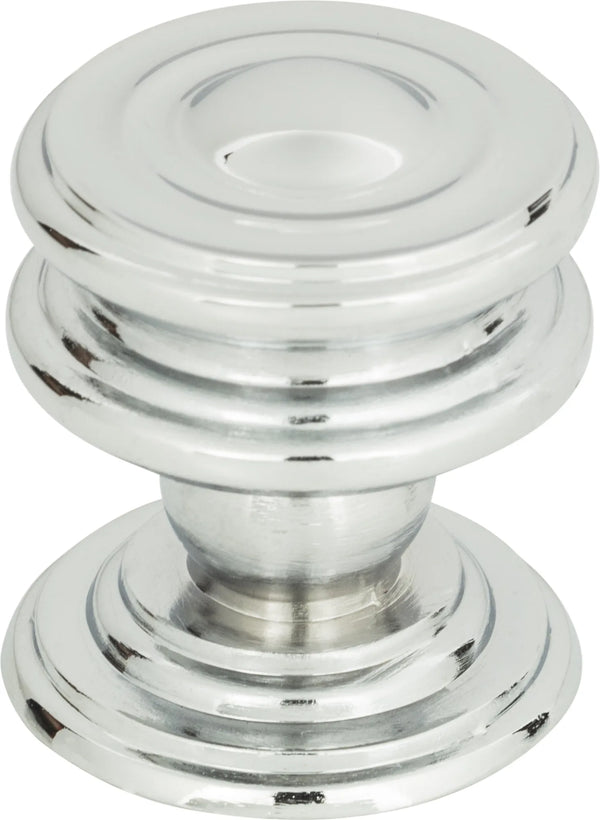Campaign Round Knob 1 1/4'' Polished Chrome 376-CH