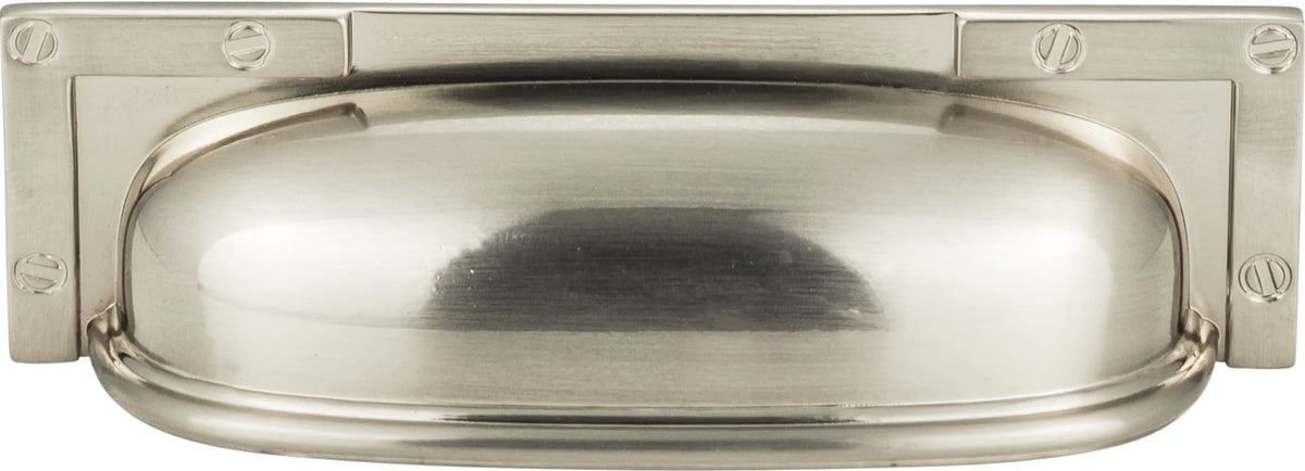 Campaign L-Bracket Cup Pull 3 3/4'' cc Brushed Nickel 382-BRN