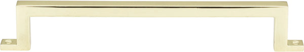 Campaign Bar Pull 6 5/16'' cc Polished Brass 387-PB