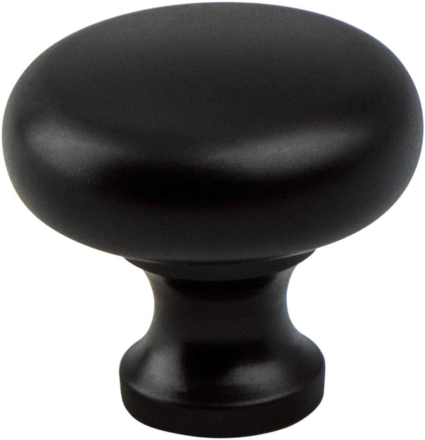 Valencia Matte Black Round Knob 8089-155-P