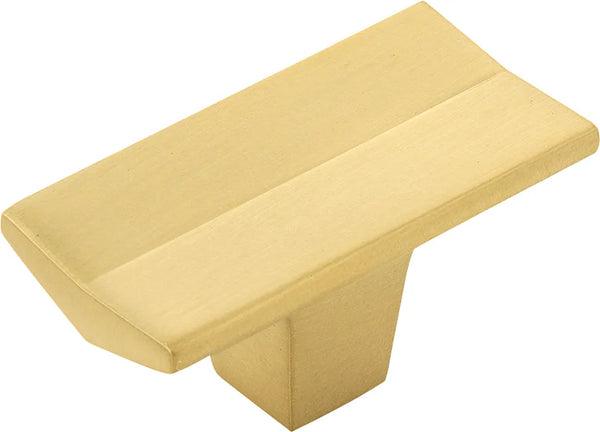 Avenue Collection Knob 2'' x 1'' Brushed Golden Brass Finish B076087-BGB
