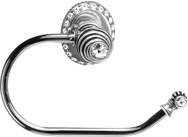 Caché ll large swing tissue reeded ring right with 42 rivoli Swarovski Crystals 1853R-9