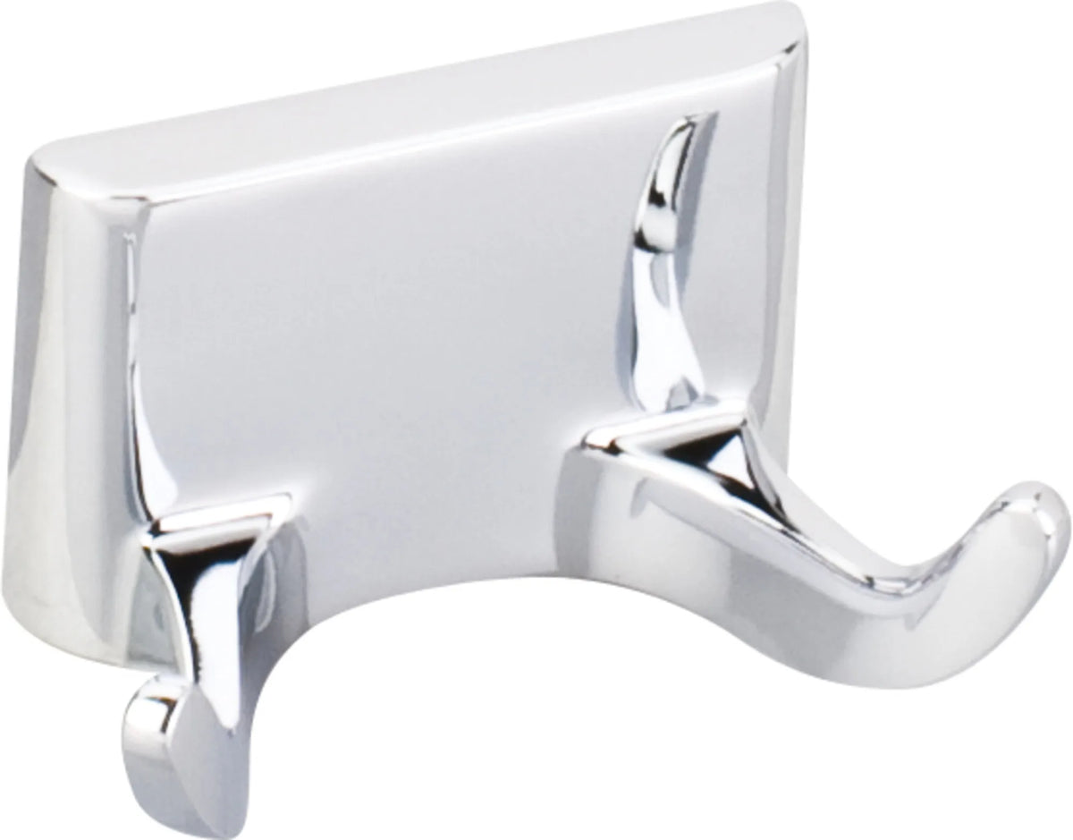 Bridgeport Polished Chrome Double Robe Hook - Contractor Packed BHE1-02PC