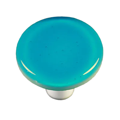 Turquoise Blue Round Knob