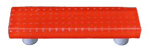 Bubbles Orange Rectangle Pull