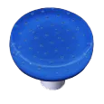 Bubbles Egyptian Blue Circle Knob