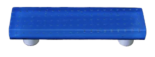 Bubbles Egyptian Blue Rectangle Pull
