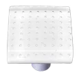 Bubbles White Square Knob
