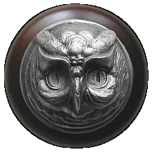 Wise Owl/Dark Walnut Knob