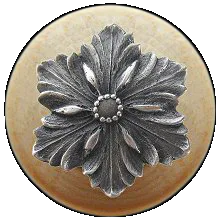 Opulent Flower/Natural Knob