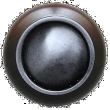 Plain Dome/Dark Walnut Knob