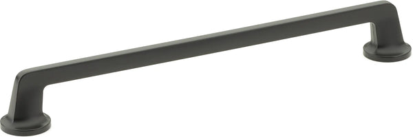 Northport Pull, Round Bases, Matte Black, 10'' cc 203-MB