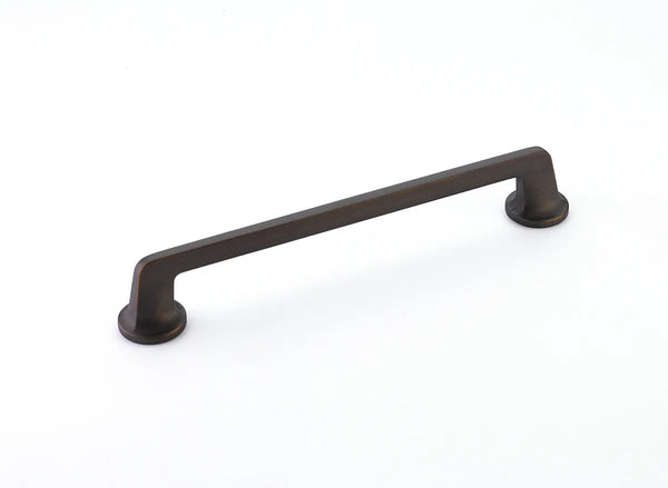 Northport Pull, Round Bases, Ancient Bronze, 8'' cc 213-ABZ