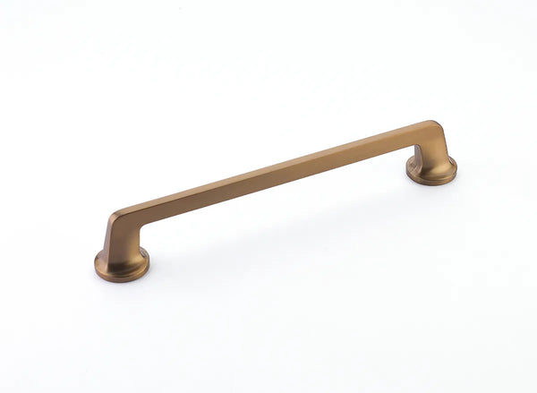 Northport Pull, Round Bases, Brushed Bronze, 8'' cc 213-BBZ