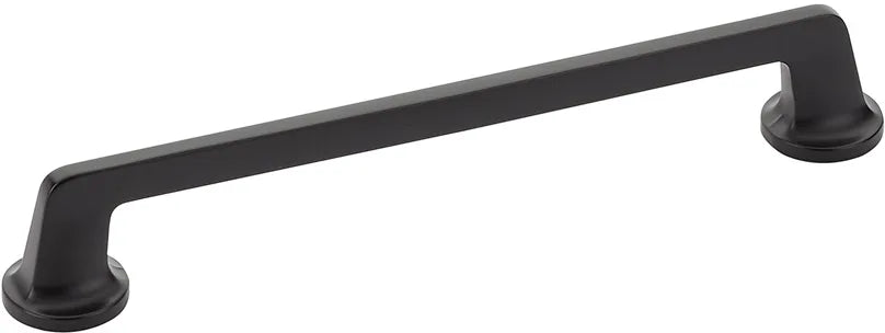 Northport Pull, Round Bases, Matte Black, 8'' cc 213-MB