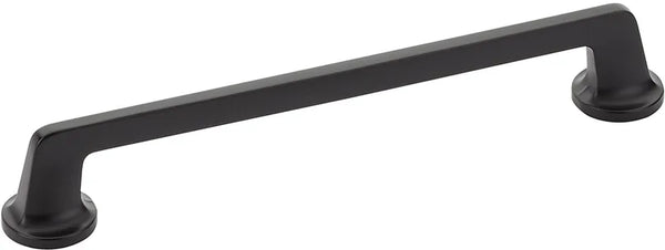 Northport Pull, Round Bases, Matte Black, 8'' cc 213-MB