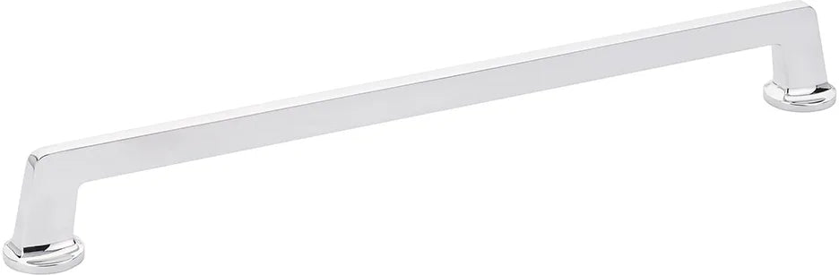 Northport Appliance Pull, Round Bases, Polished Chrome, 15'' cc 214-26