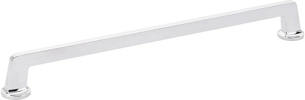 Northport Appliance Pull, Round Bases, Polished Chrome, 15'' cc 214-26