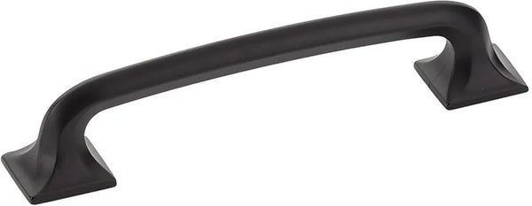 Northport Pull, Square Bases, Matte Black, 5'' cc 216-MB