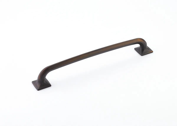 Northport Pull, Square Bases, Ancient Bronze, 8'' cc 217-ABZ