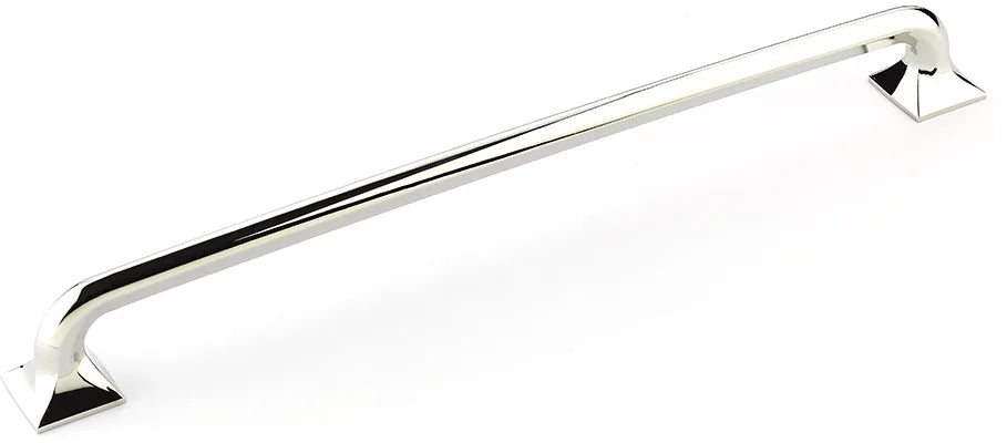 Northport Appliance Pull, Square Bases, Polished Nickel, 15'' cc 218-PN