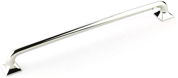 Northport Appliance Pull, Square Bases, Polished Nickel, 15'' cc 218-PN
