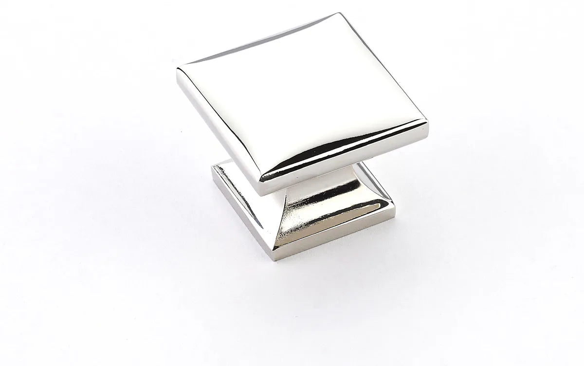 Northport Knob, Square, Polished Nickel, 1-3/8'' 219-PN