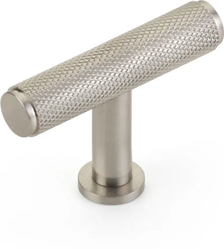 Pub House T-Knob, Knurled, Brushed Nickel, 2'' 5001-BN
