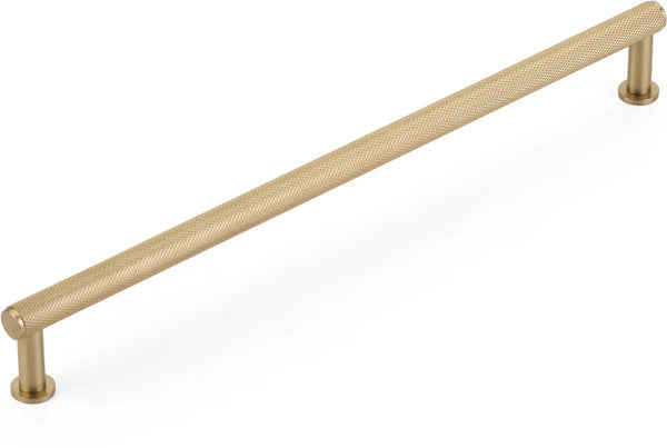 Pub House Pull, Knurled, Signature Satin Brass, 10'' cc 5010-SSB