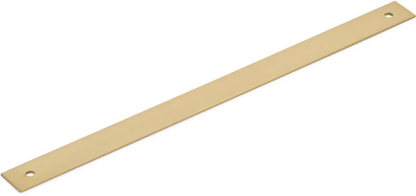 Pub House Backplate for Pull, Signature Satin Brass, 10'' cc 5110B-SSB