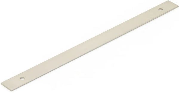 Pub House Backplate for Appliance Pull, Brushed Nickel, 12'' cc 5112AB-BN