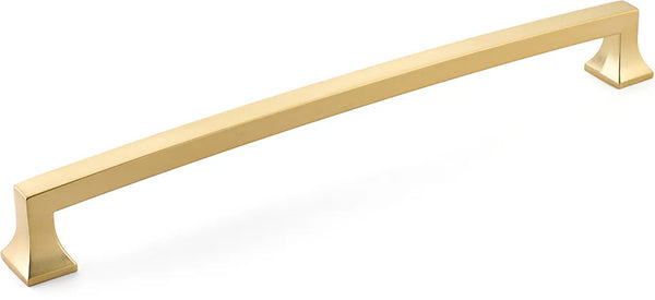 Menlo Park Appliance Pull, Arched, Signature Satin Brass, 15'' cc 539-SSB