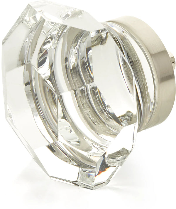 City Lights Faceted Dome Glass Knob, Satin Nickel, 1-3/4'' dia 54-15