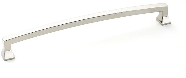 Menlo Park Pull, Arched, Polished Nickel, 8'' cc 540-PN