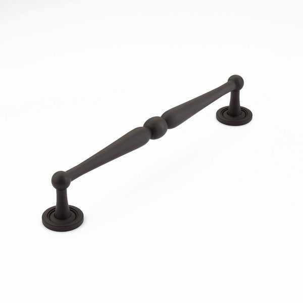 Atherton Pull, Plain Footplates, Oil Rubbed Bronze, 8'' cc 580-10B