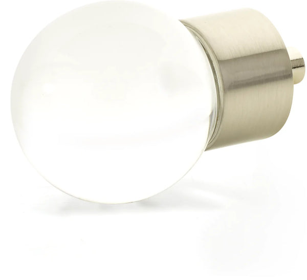 City Lights Globe Glass Knob, Satin Nickel, 1-3/8'' dia 59-15