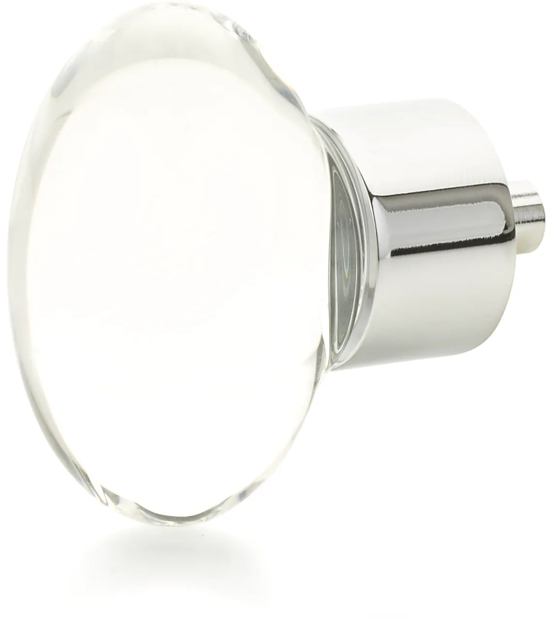 City Lights Oval Glass Knob, Polished Chrome, 1-3/4'' dia 60-26