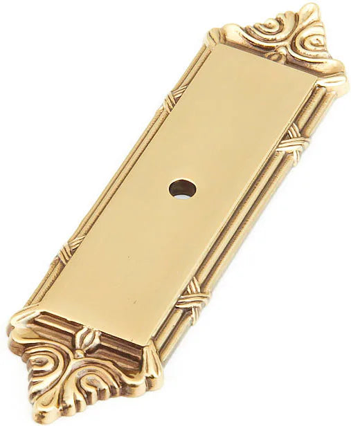 Versailles Backplate for Knob, Antique Light Polish, 4-1/4'' 761-ALP