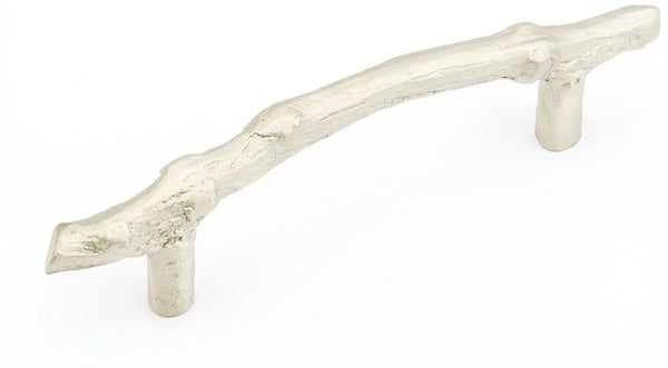 Mountain Pull, Twig, Antique Silver, 4'' cc 783-AS