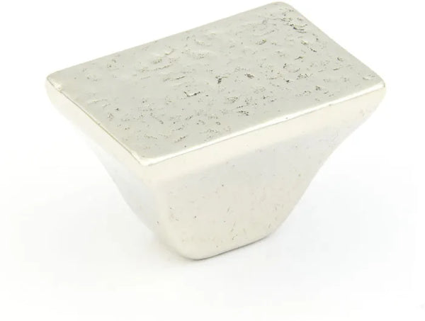 Vinci Knob, Rectangle, Polished White Bronze, 1-1/4'' 814-PWB