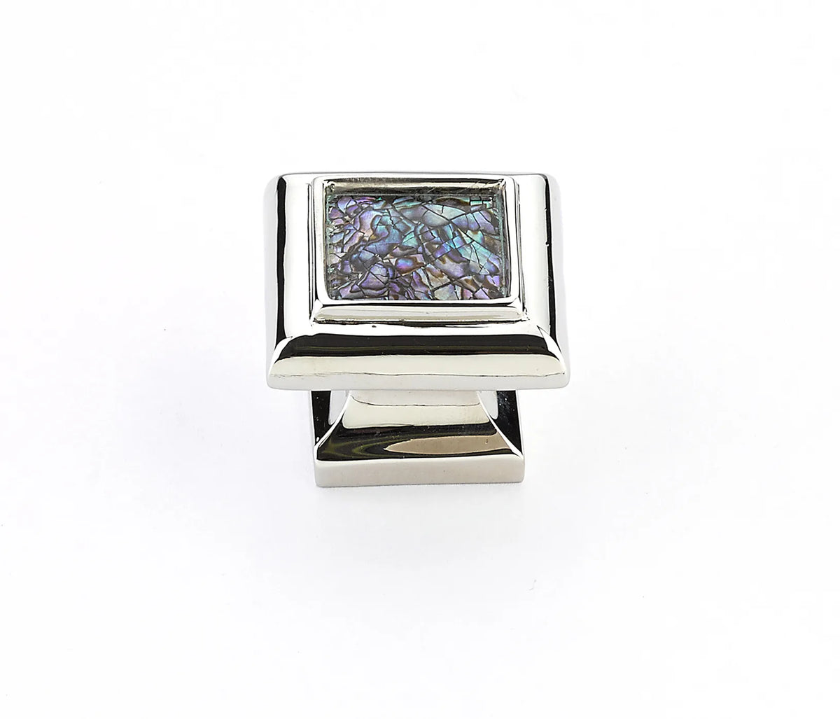 Imperial Shell Knob, Square, Polished Nickel, 1-3/8'' 818-IM/PN