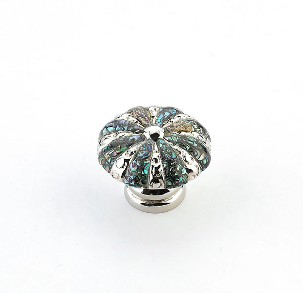 Imperial Shell Knob, Round, Polished Nickel, 1-3/8'' dia 853-IM/PN