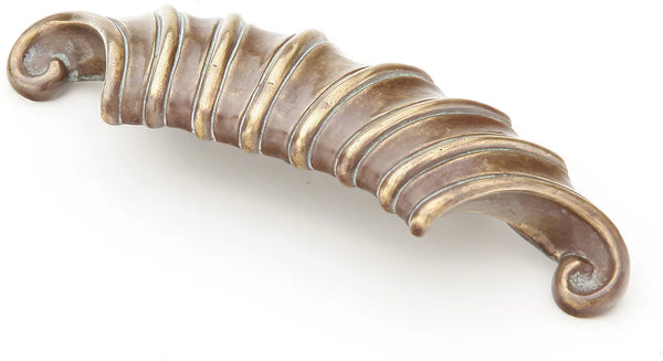 French Court Cup Pull, Monticello Brass, 2'' cc 915-MBR