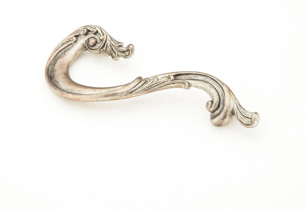French Court Pull, Left Hand, Monticello Silver, 3-1/2'' cc 935L-MSL