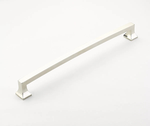 Menlo Park Back to Back, Appliance Pull, Arched, Polished Nickel, 15'' cc BTB539-PN