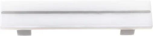 Bandwidth White Pull & Gray Stringer with Satin Nickel P-1400-SN