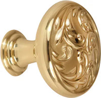 Ornate 1 1/4'' Knob A3651-14-PB