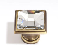 Swarovski Crystal 1 1/4'' Crystal Knob C212-CLR/PA